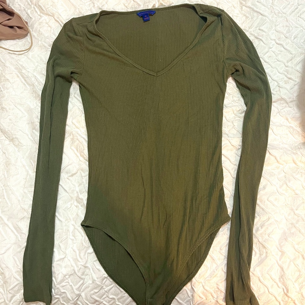 olive green bodysuit